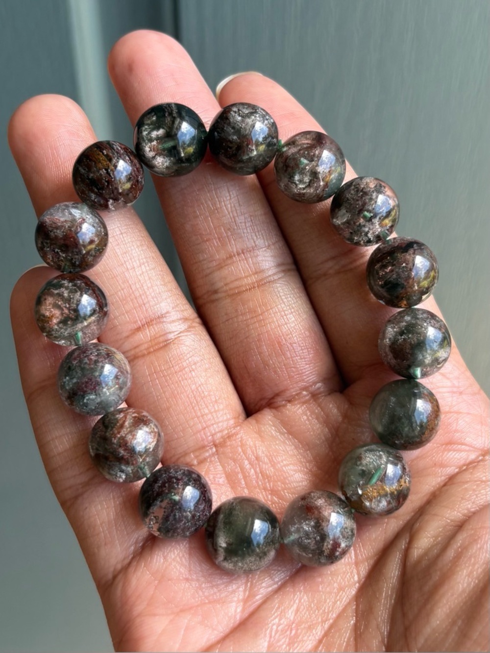 Chunky Garden Quartz Crystal Bracelet 13mm